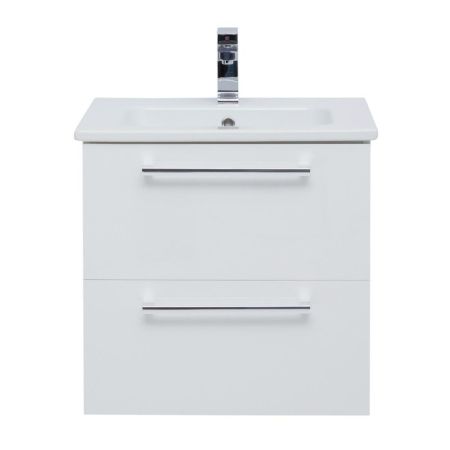 Тумба под раковину подвесная Dreja Gio 60 см, белый, артикул 77.0101W
