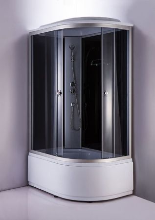 Душевая кабина Niagara NG-2510 120x80 L стекло тонированное задняя стенка Черная, артикул 25101434L