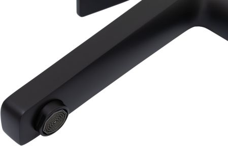 Смеситель для раковины Allen Brau Eclipse 5.E1002-31 (с донным клапаном) черный матовый, артикул 5.E1002-31