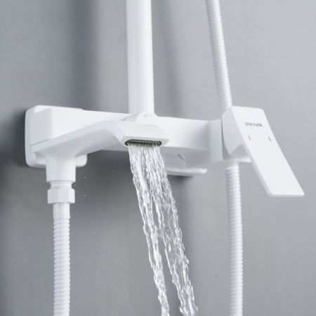 Душевая система Shevanik S4036C, белый