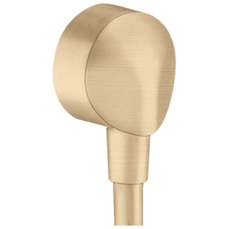 Шланговое подсоединение, Hansgrohe, Fixfit, стандарт подвода воды-1/2", без клапана обратного тока E, внутренняя часть из металла, цвет-шлифованная бронза, артикул 27454140