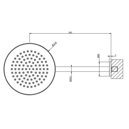 Gessi Anello/Ingranaggio Душевая головка для настенного крепления, поворотная с шарниром,  D218 мм, цвет Finox Brushed Nickel, артикул 63448#149