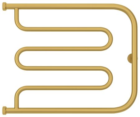 Полотенцесушитель водяной Лира 500х650 Н. Г. 1" (Матовое ЗОЛОТО), артикул 032-0011-5065
