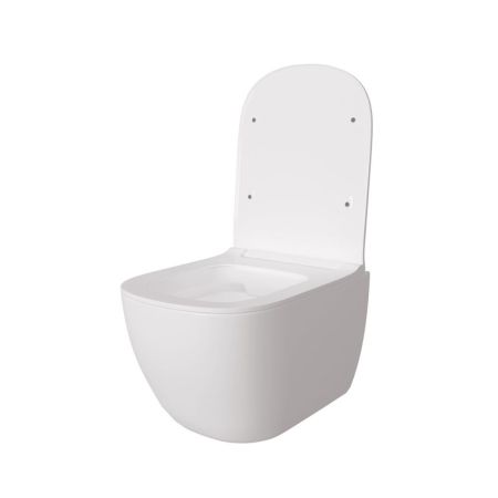 Унитаз подвесной Maretti Eleganza безободковый с микролифтом, EN10PBM10-844, белый, артикул EN10PBM10-844