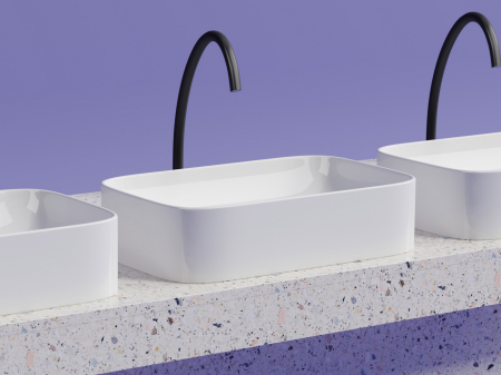 Умывальник чаша накладная прямоугольная Элемент (Element) 605x380x150мм, артикул CN6053