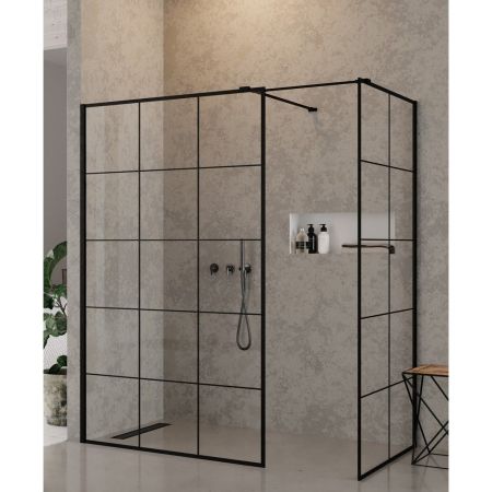 Душевое ограждение NEW TRENDY NEW MODUS BLACK 130x90x200 EXK-0280 (черный), артикул EXK-0280