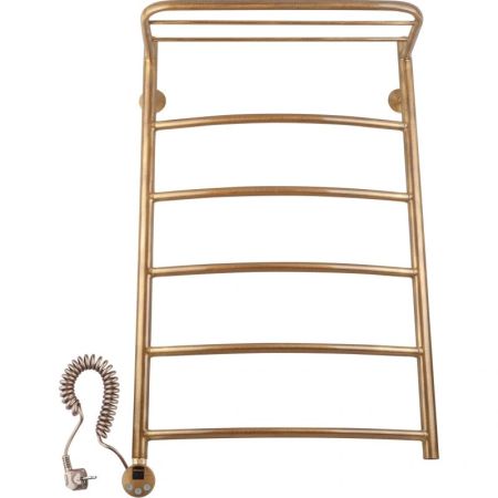 Электрический полотенцесушитель Secado Милан 4 50х80 с полкой Бронза, артикул Милан 4 50х80 э