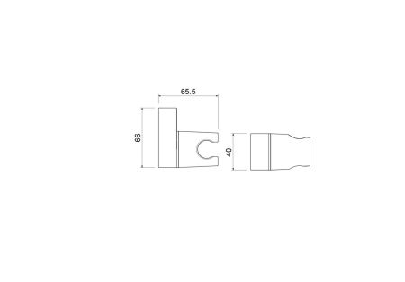 Держатель ручного душа AQUATEK AQ2406CR