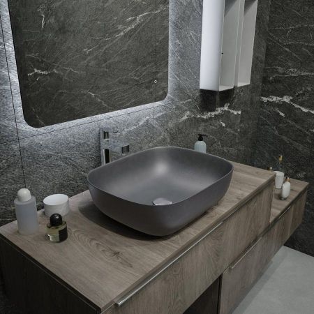 Раковина чаша Maretti FL13NS25-985, серая, артикул FL13NS25-985