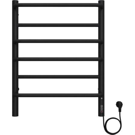 Полотенцесушитель электрический Terminus Евромикс П6 45х60 КС, черный муар, артикул 4670078557070