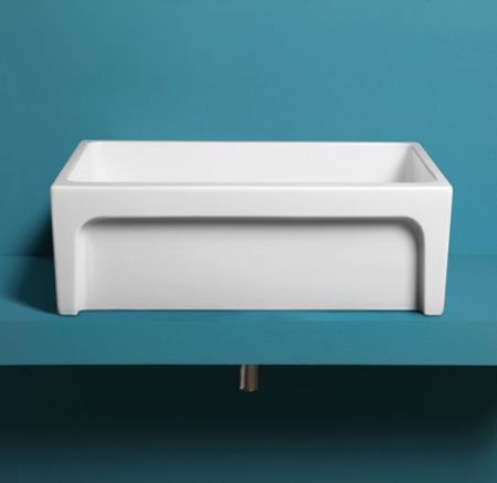 SIMAS Кухонная мойка, накладная, 75х50хh25 см, цвет белый (без донного клапана), артикул Q500bi