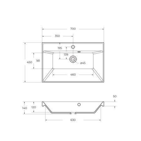 Мебель для ванной комнаты BELBAGNO AURORA-700