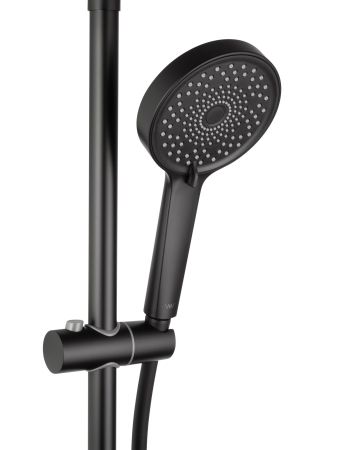 Душевая система WONZON & WOGHAND STICK, Черный матовый (WW-88739017-MB), артикул WW-88739017-MB