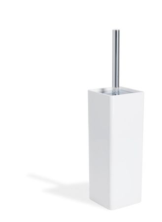 Stil Haus Living, напольный керамический ёрш, цвет хром - белая керамика, артикул LV12A(08)