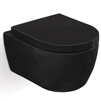 Унитаз Grossman GR-4411BS подвесной Черный с сиденьем Микролифт