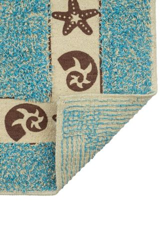 Коврик для ванной комнаты Fora 75х45 FOR-M022BL Эконом Голубой