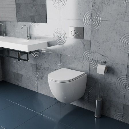 Унитаз подвесной Maretti Elena безободковый с микролифтом, EA10PBM06-844, белый, артикул EA10PBM06-844