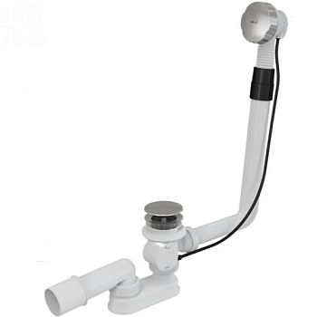 Слив-перелив Alcaplast A550KM полуавтомат Белый Хром