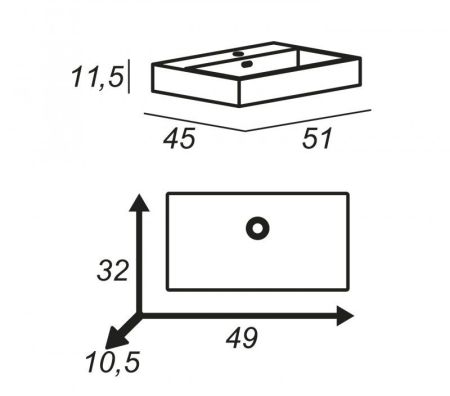 Мебель для ванной CEZARES SPACE, артикул 55034