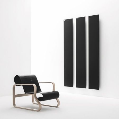 Antrax TAVOLA Liscia Полотенцедержатель электрический 35x121H см,  цвет: черный матовый, артикул ECTVLV121035T/NEOP