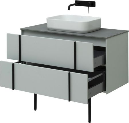 Тумба под раковину Allen Brau Reality 100 1.32007.PWM папирус матовый, артикул 1.32007.PWM