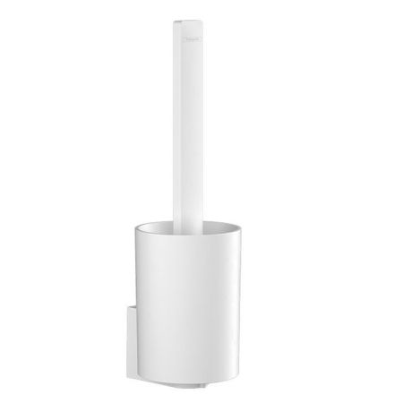 Ёршик, Hansgrohe, WallStoris, ширина, мм-100, глубина, мм-112, высота, мм-341, настенный, цвет-белый матовый, артикул 27927700