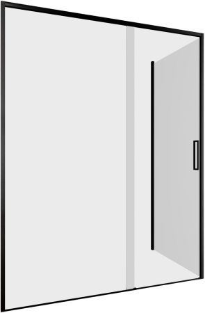 Душевой уголок Aquanet Pleasure Evo 150x100 AE65-150x100-BT профиль черный, прозрачное стекло, артикул AE65-150x100-BT