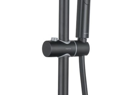 Душевая система 3jet 250мм AQUATEK, матовый черный AQ2040MB, артикул AQ2040MB