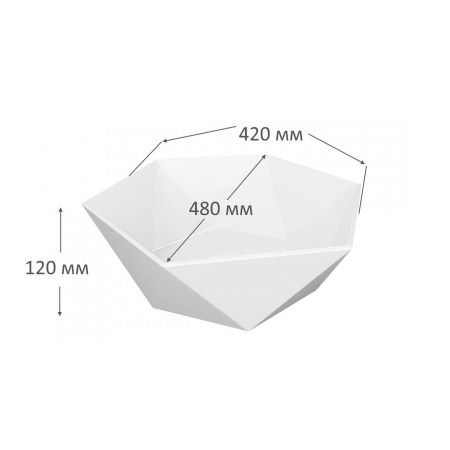 Раковина чаша Maretti GE13NS16-844, белая, артикул GE13NS16-844
