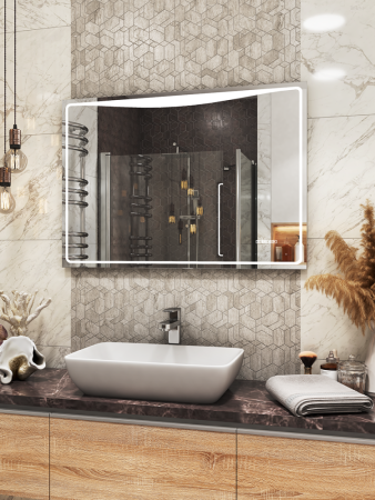 Зеркало VIGO Eva Media L 1000, 100 см, артикул Eva Media L 1000