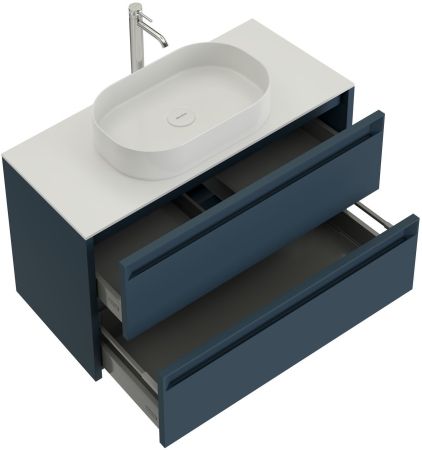 Тумба под раковину Allen Brau Fantasy 80 1.11001.BGM 2.0 синий матовый, артикул 1.11001.BGM 2.0