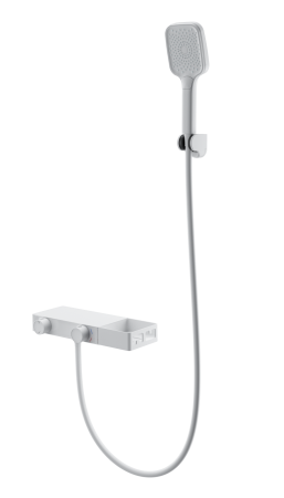 Смеситель для ванны с душем WONZON & WOGHAND Shelf, Белый матовый (WW-B2551-MW), артикул WW-B2551-MW