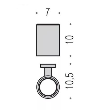 Colombo Plus Стакан, подвесной, цвет: PVD Vintage, артикул W4902.VL