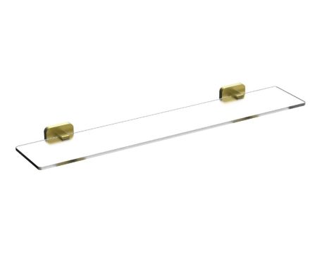 Стеклянная полка для ванной WONZON & WOGHAND GRAFFITY, Брашированное золото (WW-9327-BG), артикул WW-9327-BG