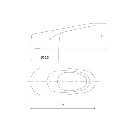 Ручка IDDIS для смесителя 35 мм хром (99435C49SM), артикул 99435C49SM
