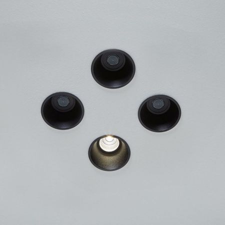 Antonio Lupi Zenit Встраиваемый верхний душ, Ø 8см, прямая струя, цвет: черный, артикул ZENIT11 Nero