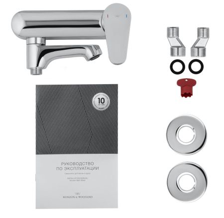 Смеситель для ванны WONZON & WOGHAND BALANCE, Хром (WW-053101-CR), артикул WW-053101-CR
