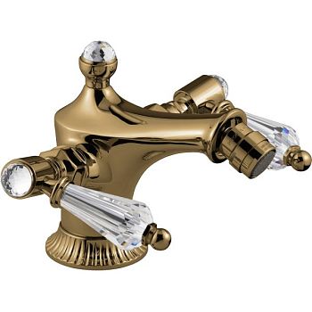 Emmevi The One Atena, смеситель для биде. Прозрачные кристаллы Swarovski, цвет бронза