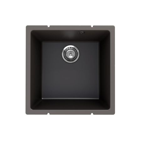Кухонная мойка Ulgran Quartz Under 400-09, асфальт, артикул Under 400-09