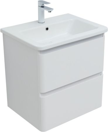 Тумба под раковину Aquanet Эмбер 60 белый матовый, артикул 00330465