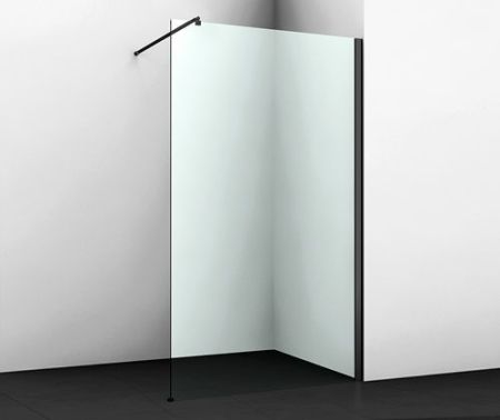 Abens 20W39 Душевая перегородка, черный профиль и фиксатор
