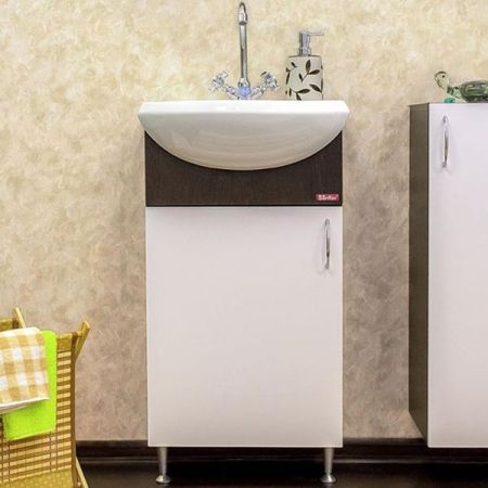 Тумба для раковины Sanflor Мокко 45 L Н0000000581 Венге Белая, артикул Н0000000581