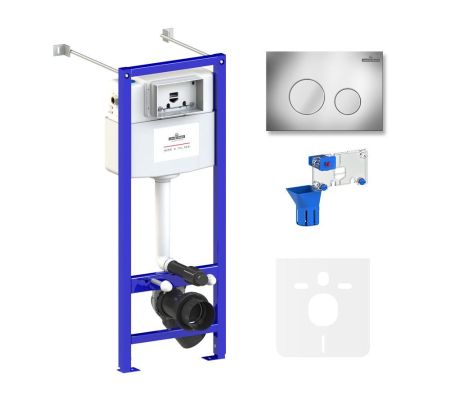 Комплект 5 в 1 инсталляции для подвесного унитаза Lavinia Boho Relfix 77020047, артикул 77020047