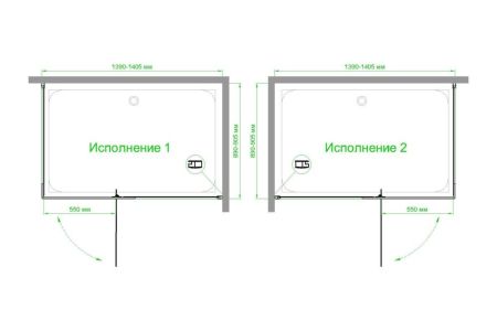 Душевой угол Royal Bath  RB  HPV-C-BL 140х90х213 (матовое), артикул RB9140HPV-C-BL