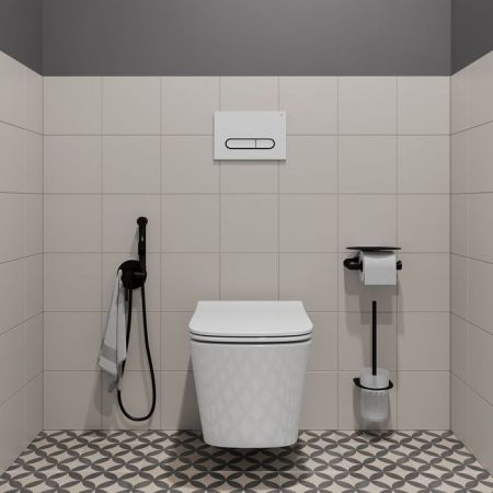 Клавиша смыва Iddis Unifix, белая (UNI01WBi77), артикул UNI01WBi77