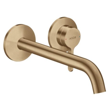 AX One Смеситель для раковины, настенный, цвет шлифованная бронза, артикул 48120140