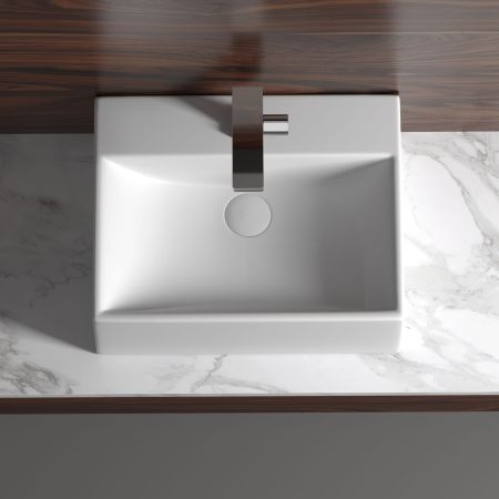 Умывальник чаша накладная прямоугольная Element 500*410*160мм CN6040, артикул CN6040