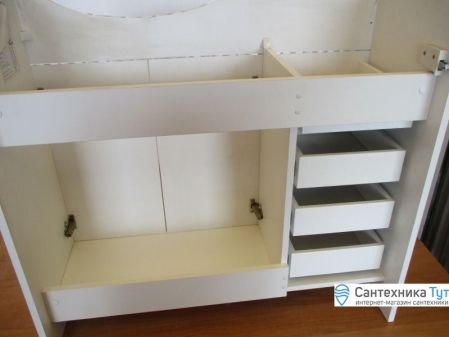 Тумба под раковину Бриклаер Лаура 90 R Белая