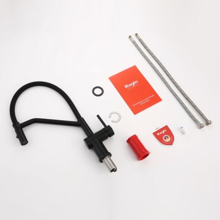 Смеситель для кухни со съемным изливом на магните Raglo R86.41.06, черный