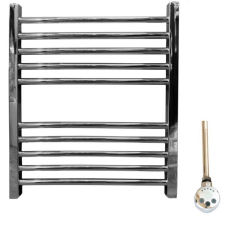 Электрический полотенцесушитель Ника Modern ЛМ 2 60x40 сухой тэн Хром 10 перекладин, артикул ЛМ 2 хром ЭЛ 60х40